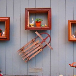 Turn old picture frames into wall plant hangers.jpg