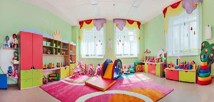 Panorama children's playroom.