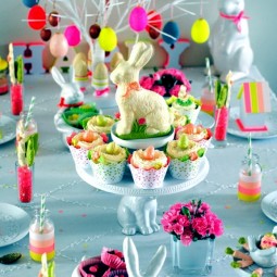 Beautiful easter decoration on table 21 creative ideas in bright colors 1 215.jpg