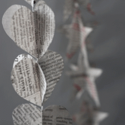 Little garlands made from newspaper.gif