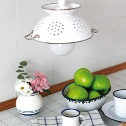 Add a touch of whimsy to your kitchen decor and make your own diy colander pendant lamp.jpg