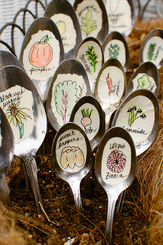 Garden markers made out of spoons.jpg