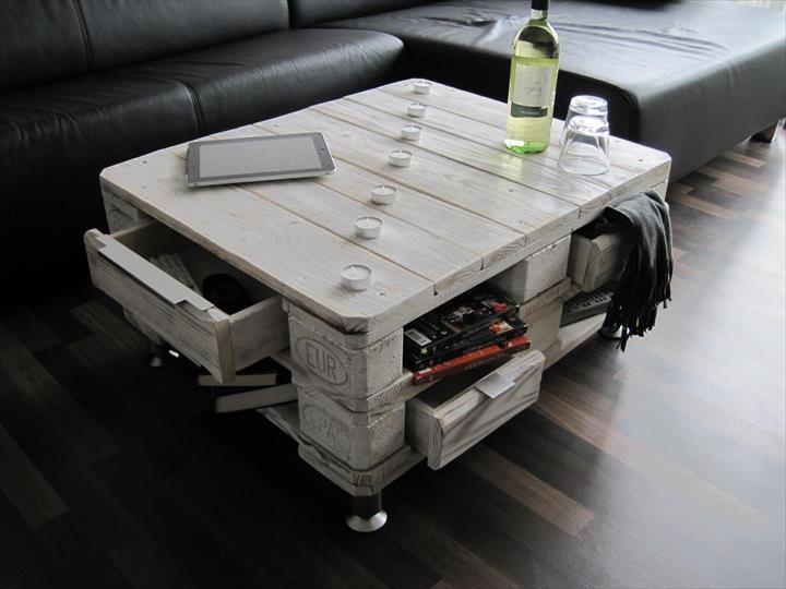 Shabby chic white pallet coffee table with storage.jpg