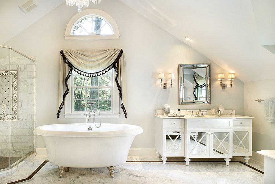 All white bathroom with a relaxed shabby chic style.jpg