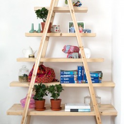 Easy diy projects for the weekend warrior ladder shelf.jpg