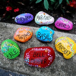 Painted rock garden markers.jpg