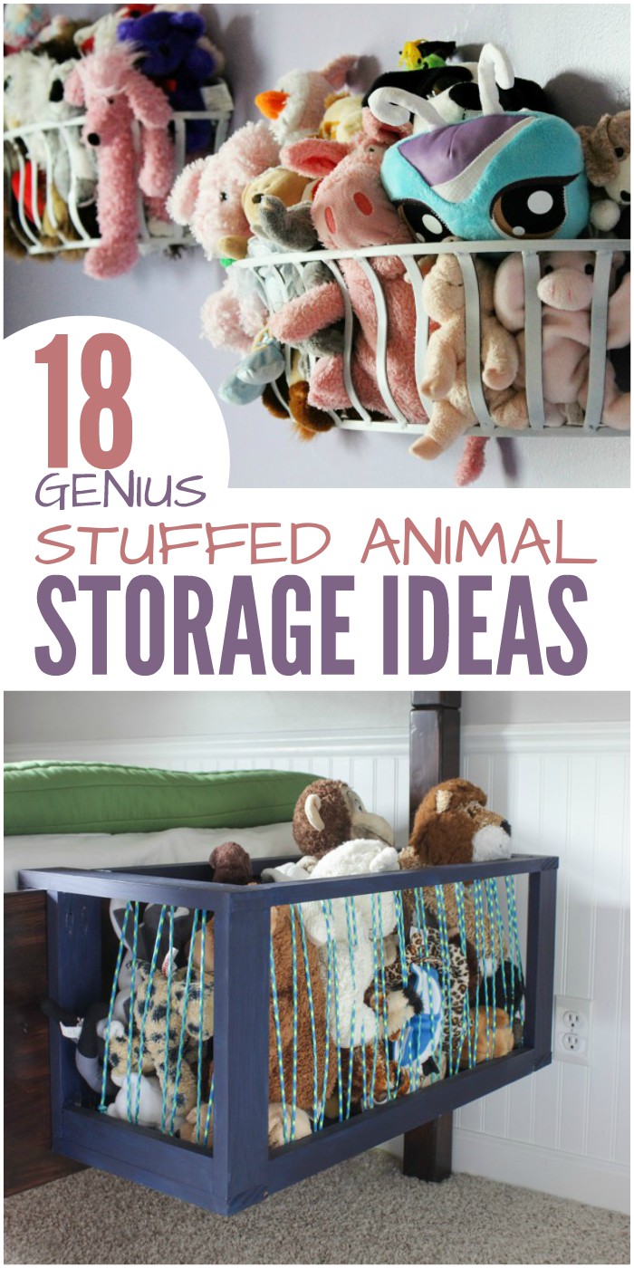 18 genius stuffed animal storage ideas.jpg