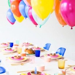 20 colorful balloons over the reception table will excite the kids.jpg