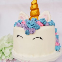 Einhorn torte unicorn cake birthday pink leicht einfach backen selber fondant ohren.jpg
