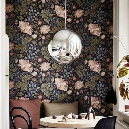 14 retro inspired floral wallpaper for a cozy dining nook.jpg