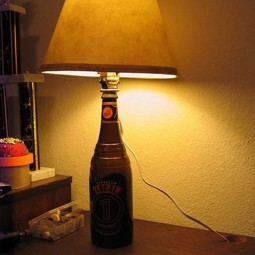 24 creative uses for beer bottles beer bottle lamp.jpg