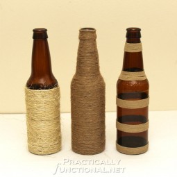 24 creative uses for beer bottles twine wrapped bottles.jpg