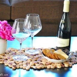 Gallery 1438793711 diy project tutorial wine cork upcycle table setting placemat runner.jpg