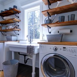 14 amish modern laundry room ideas homebnc.jpg
