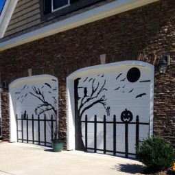 20 halloween garage door decorated using black contact paper.jpg