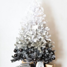 Chic ombre black and white christmas tree.jpg