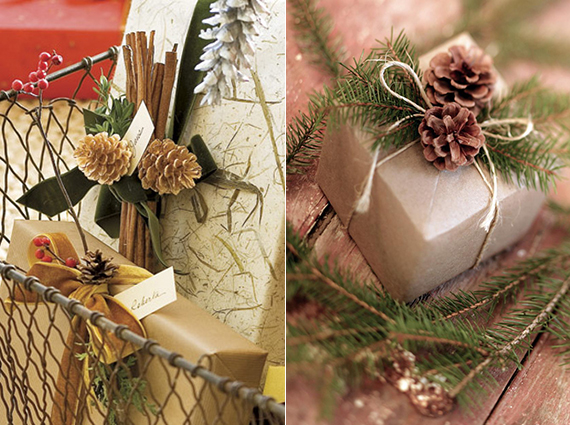 Coole diy ideen fuer winterdeko mit nadelbaeume zapfen_weihnachtsgeschenke kreativ verpacken mit zapfen.jpg