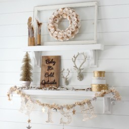 Winter decorating gold shelves.jpg