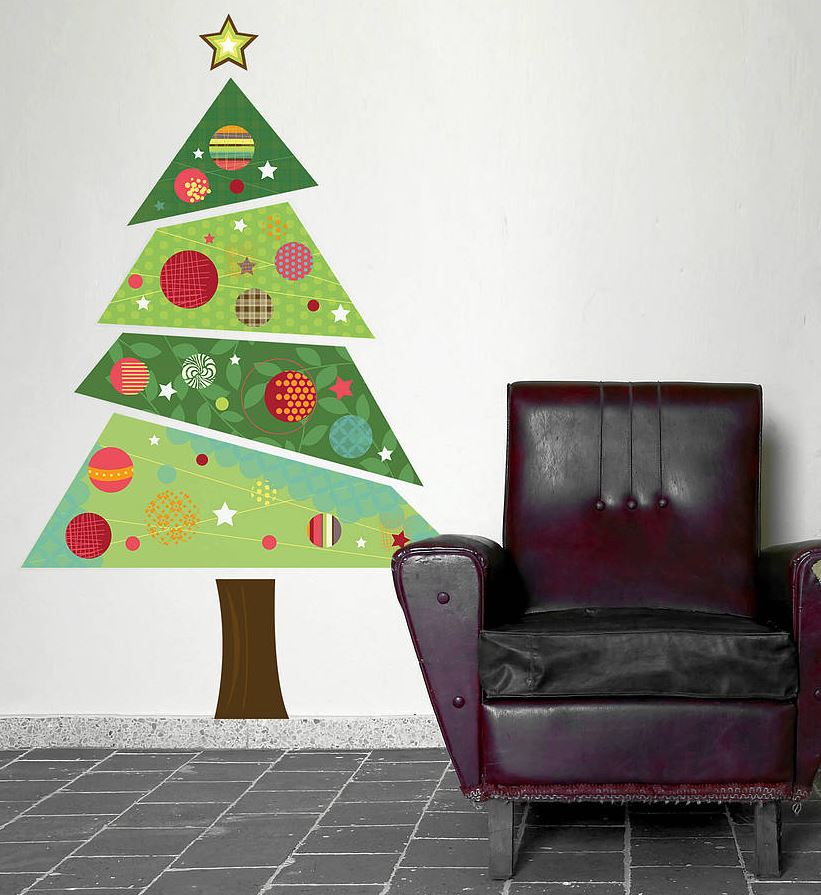 30 awesome christmas wall decor ideas 4.jpg