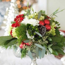Christmas Flower Table Decorations, Best 25 Christmas Floral throughout Christmas Floral Table Decorations