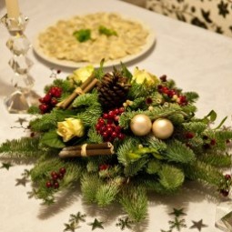 Kitchen Decorating : Banquet Table Decorations Christmas Table in Christmas Floral Table Decorations