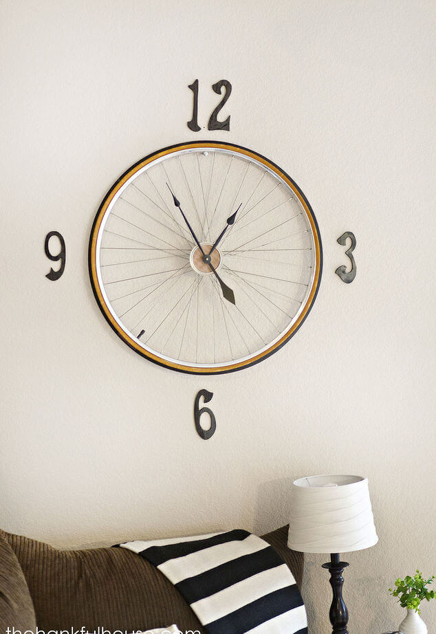 18 diy wall clock ideas homebnc.jpg