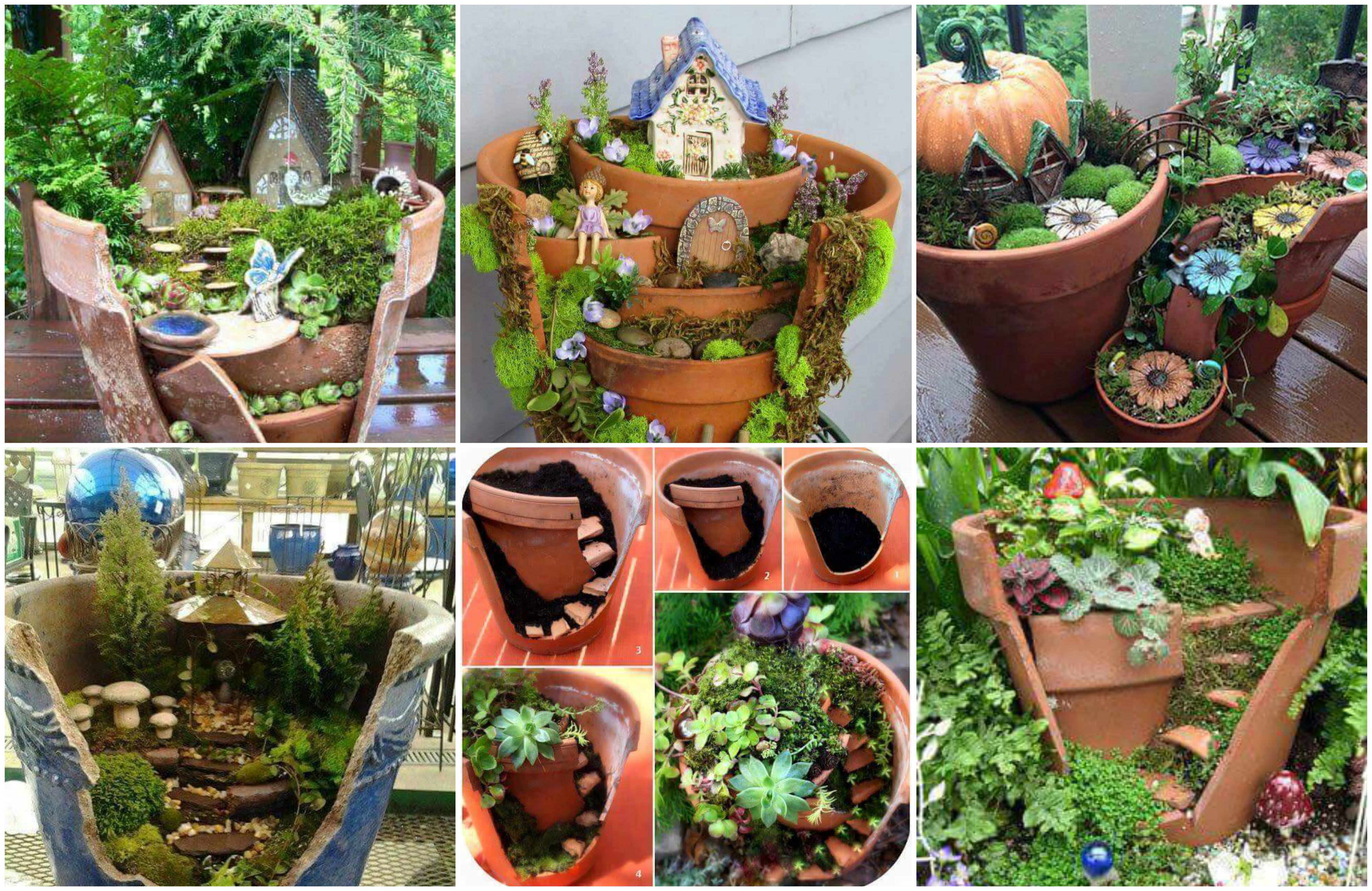 Traumhafte Mini-Gärten in Tontöpfen - 15 wunderschöne
