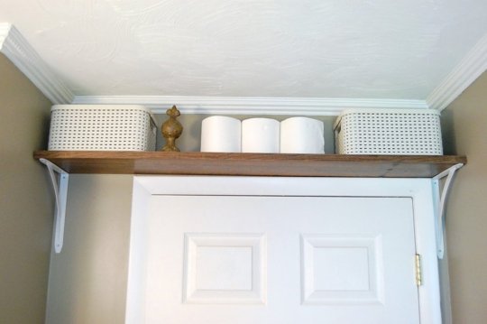 Mount a shelf above the door.jpg