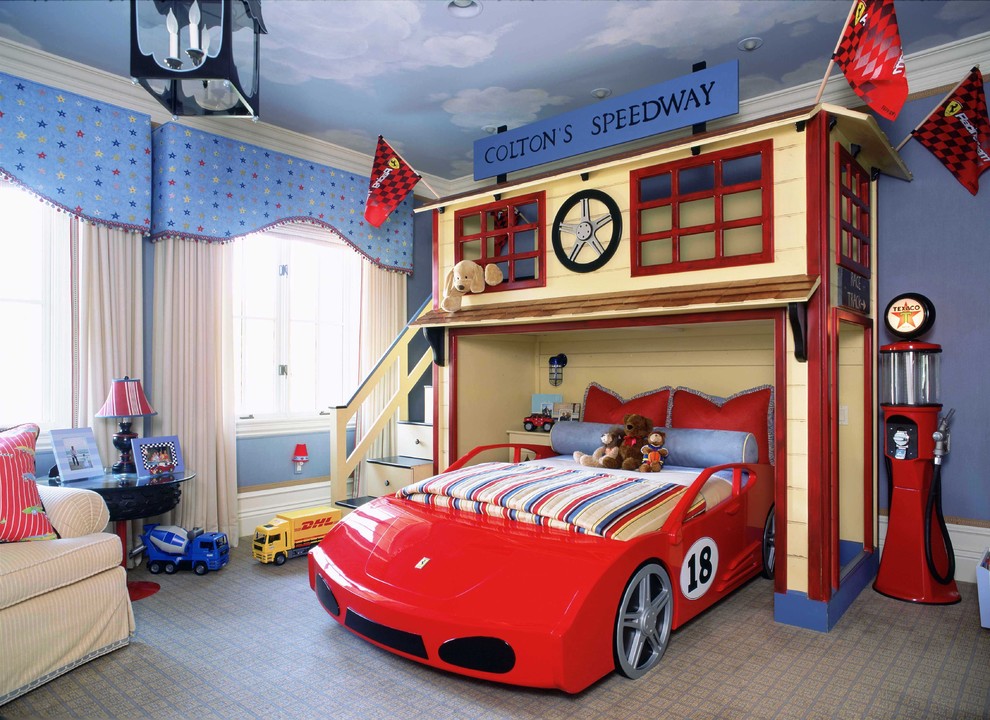 Superb little tikes car bed in kids traditional with fun and young kids room next to loft decor alongside boys room paint ideas andkids room with two beds .jpg