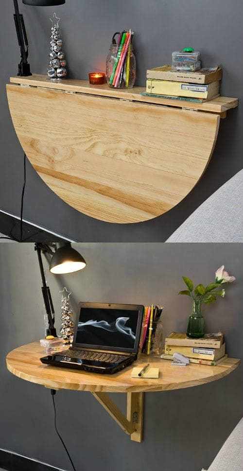 Wood wall mounted drop leaf table.jpg