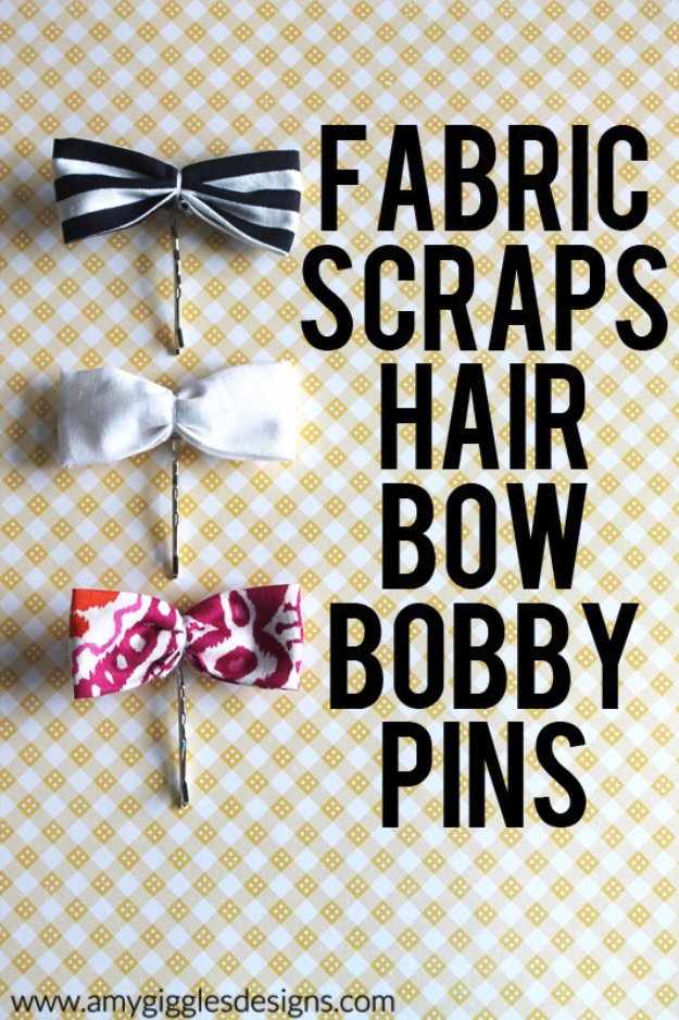 Fabric scraps hair bow bobby pins.jpg