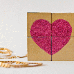 Make a block puzzle with multicolor hearts.gif