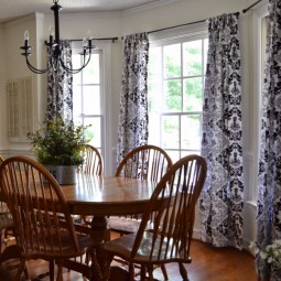 No sew dining room turned bedroom curtains.jpg