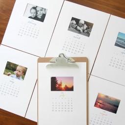 Photo calendar free customizable printable 2016 diy christmas gift idea how to make 2.jpg