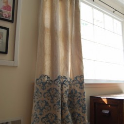Stenciled drop cloth curtains.jpg