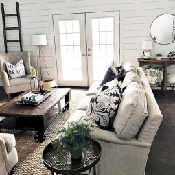 Stunning rustic farmhouse living room design ideas 20.jpg