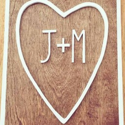 Valentines day gifts for him initials wood diy easy cheap heart.jpg