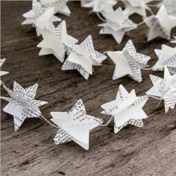 1 75m font b recycled b font book garlands newspaper stars garland bunting party holiday font.jpg