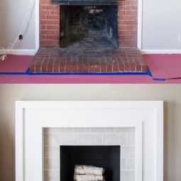 23. give your fireplace a facelift 27 easy remodeling projects that will completely transform your home.jpg