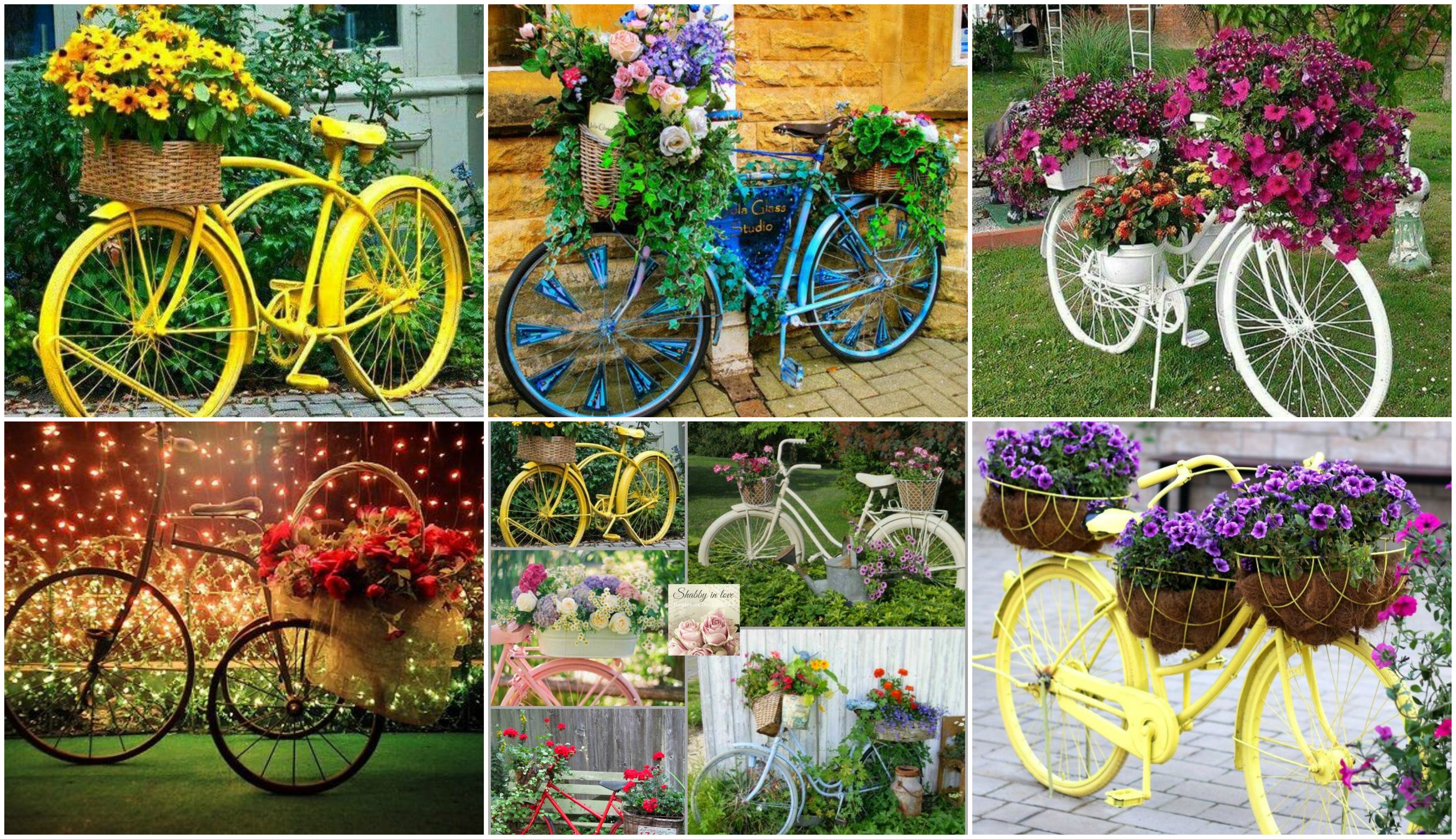 Kreative Gartenideen – Deko aus altem Fahrrad ...