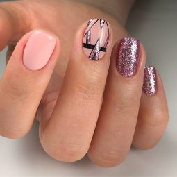 Beautiful glitter nails by @nailmasterdallas using akzentz gels.jpg