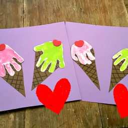 Handprint ice cream kids craft summer.png