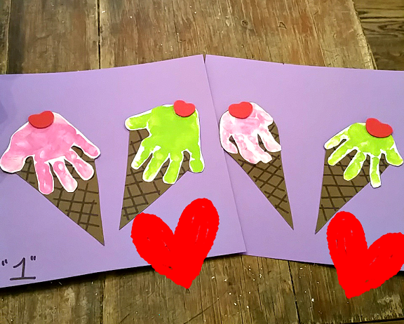 Handprint ice cream kids craft summer.png