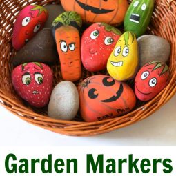 How to make garden markers from rocks spring crafts for kids.jpg