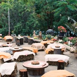 Awesome seating these tree stumps cut from fallen trees were used specifically for the ceremony.jpg