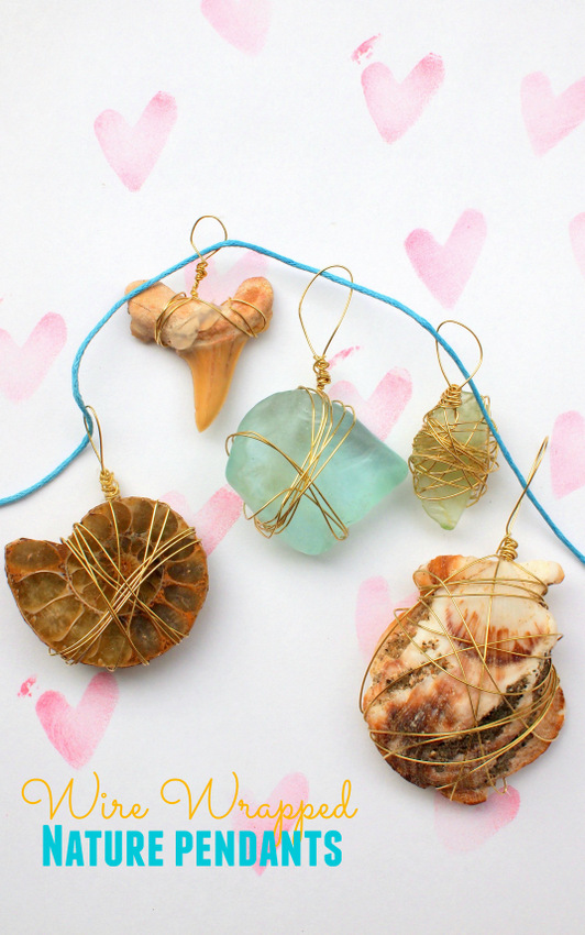 Wire wrapped nature pendants.jpg