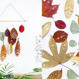 Decorated leaves mobile 10 adorable autumnal diy projects for your home.jpg