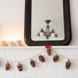 Diy gold leaf pinecone garland 10 adorable autumnal diy projects for your home.jpg