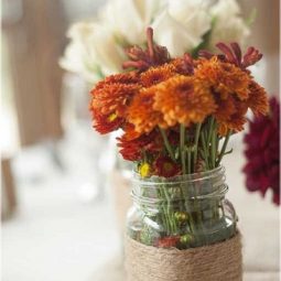 Mason jars twine vase fall wedding decor.jpg