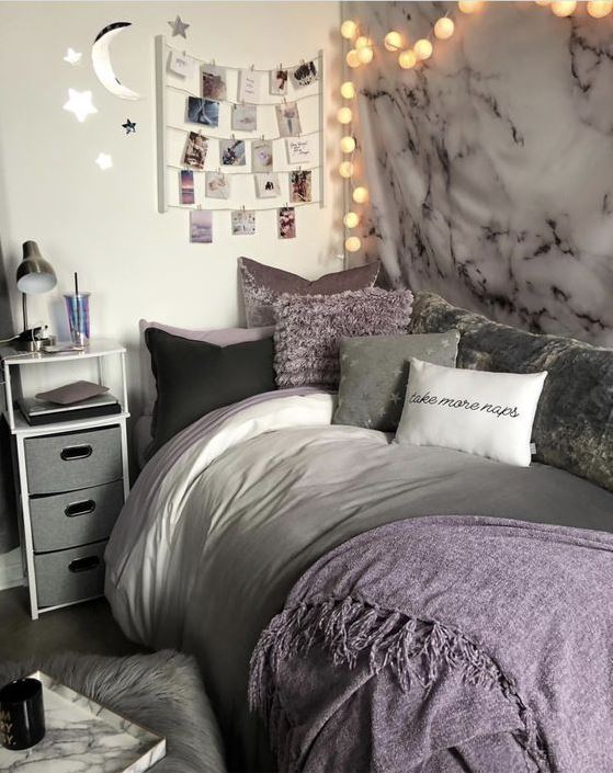 Purple decor cute dorm rooms.jpg